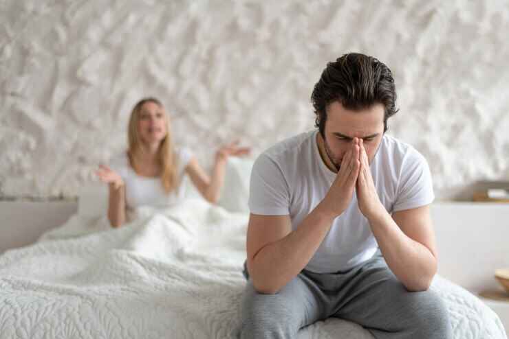 men women on bed sex