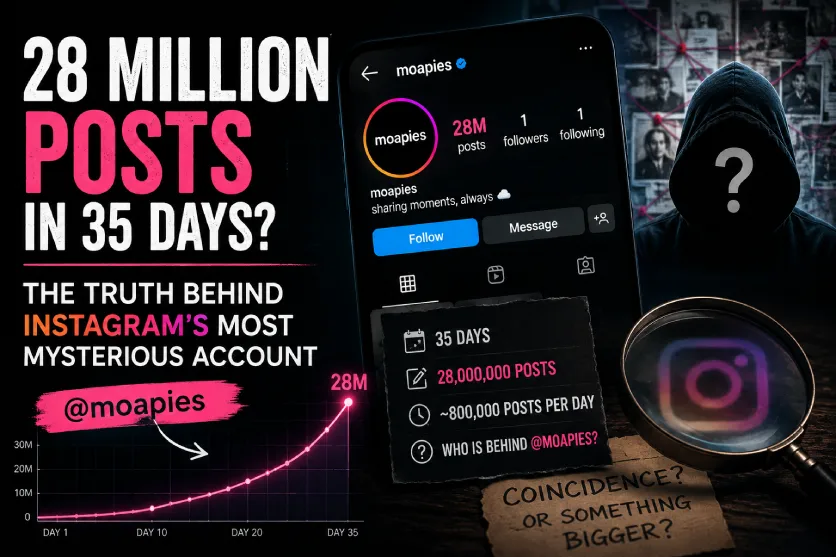 28 Million Posts in 35 Days? The Truth Behind Instagram’s Most Mysterious Account (@moapies)